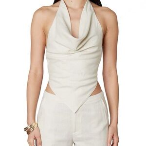 Nia Cowl Neck Halter Top
